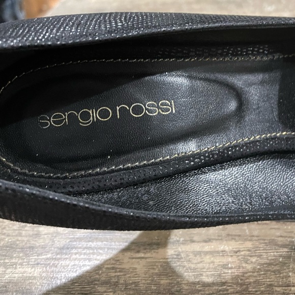 Sergio Rossi Platform Stiletto High Heel Black Sexy Pumps Women’s Size 39 1/2 - Picture 7 of 10